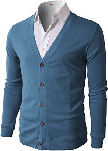 H2H Men's Casual Slim Fit Cardigan