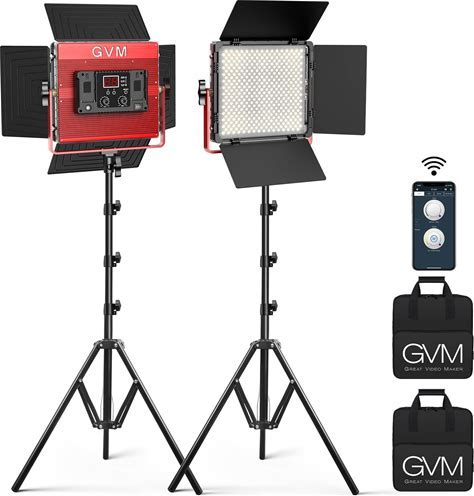 GVM RGB LED Video Light Kit