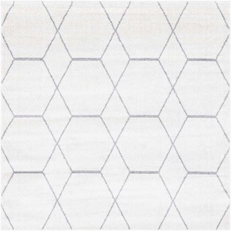 Unique Loom Trellis Frieze Collection Lattice Area Rug